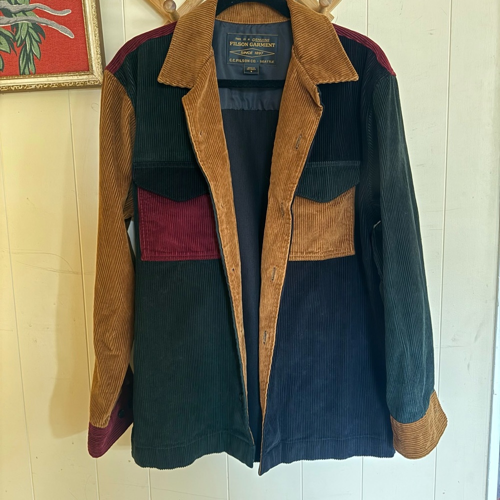 Filson Men’s Colorblock Corduroy Jacket sz Small